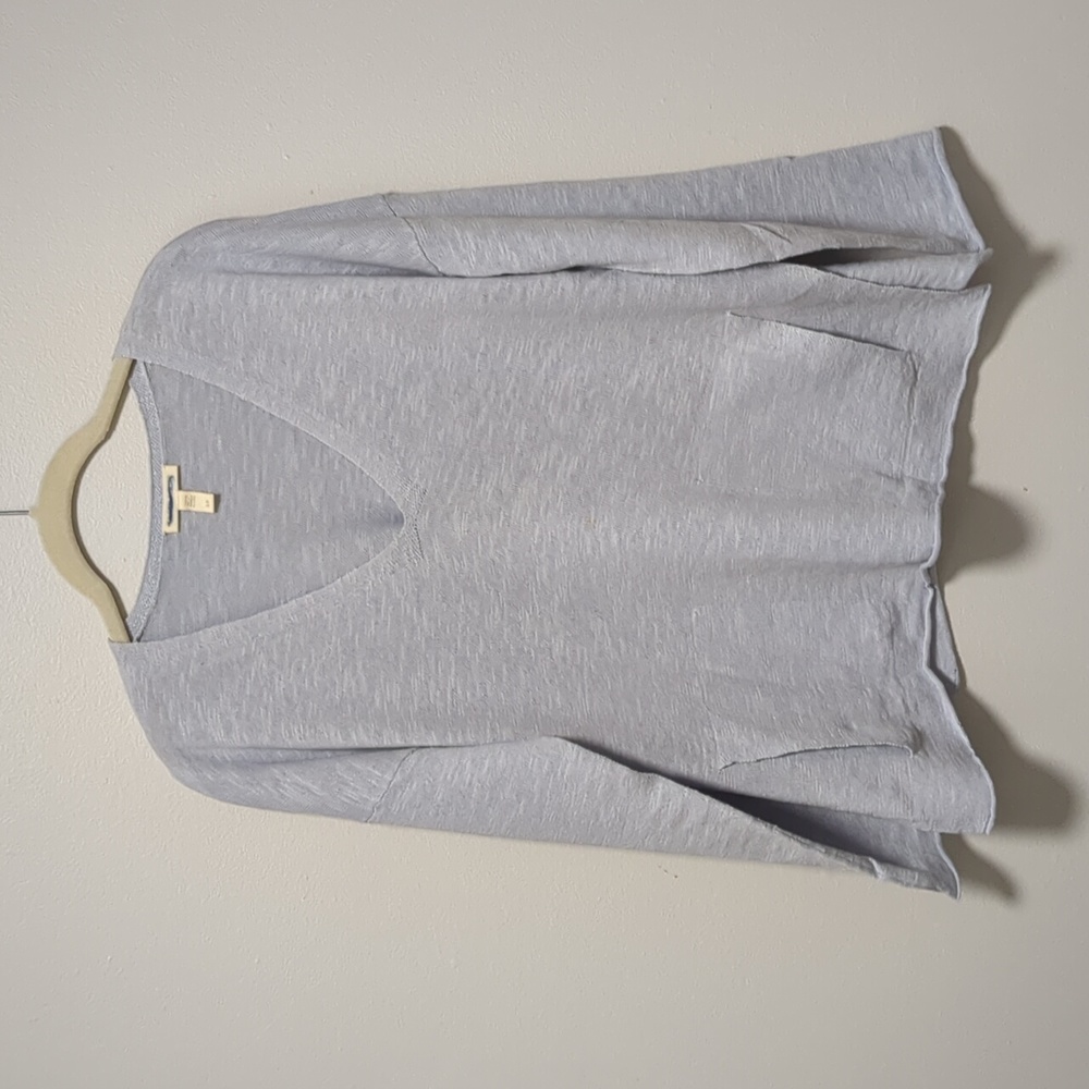 Eileen Fisher organic Linen Cotton slub V-neck top